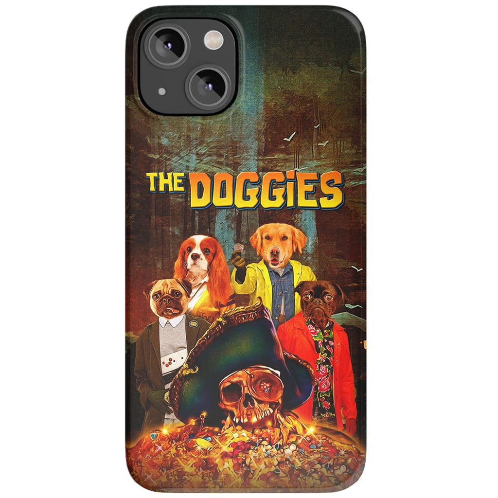 &#39;The Doggies&#39; Funda personalizada para teléfono con 4 mascotas