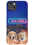 Funda personalizada para teléfono con 2 mascotas 'Doggos of New York'