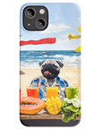 Funda para móvil personalizada 'El perro de la playa'