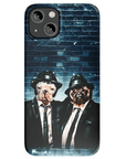 Funda personalizada para teléfono con 2 mascotas 'The Blues Doggos'