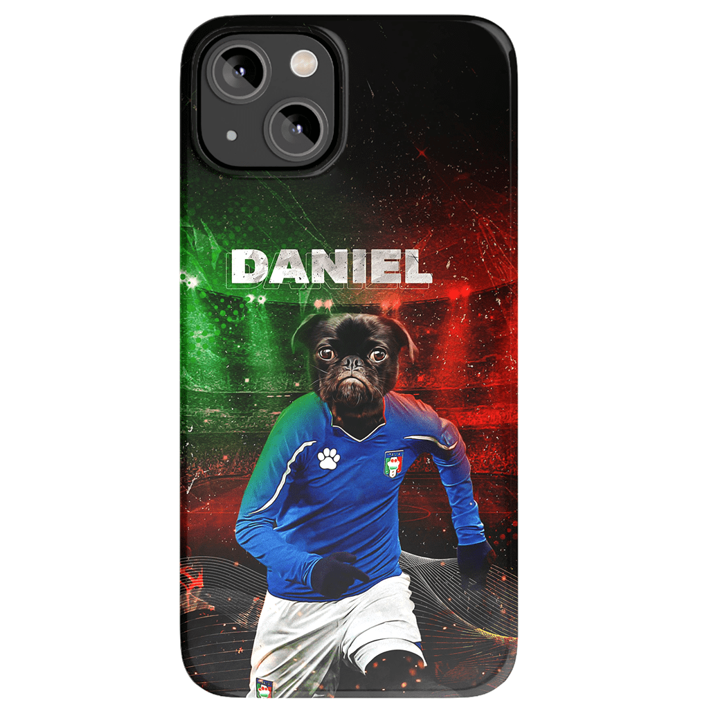 Funda para móvil personalizada &#39;Italia Doggos Soccer&#39;