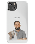 Funda moderna personalizada para teléfono para mascotas y humanos