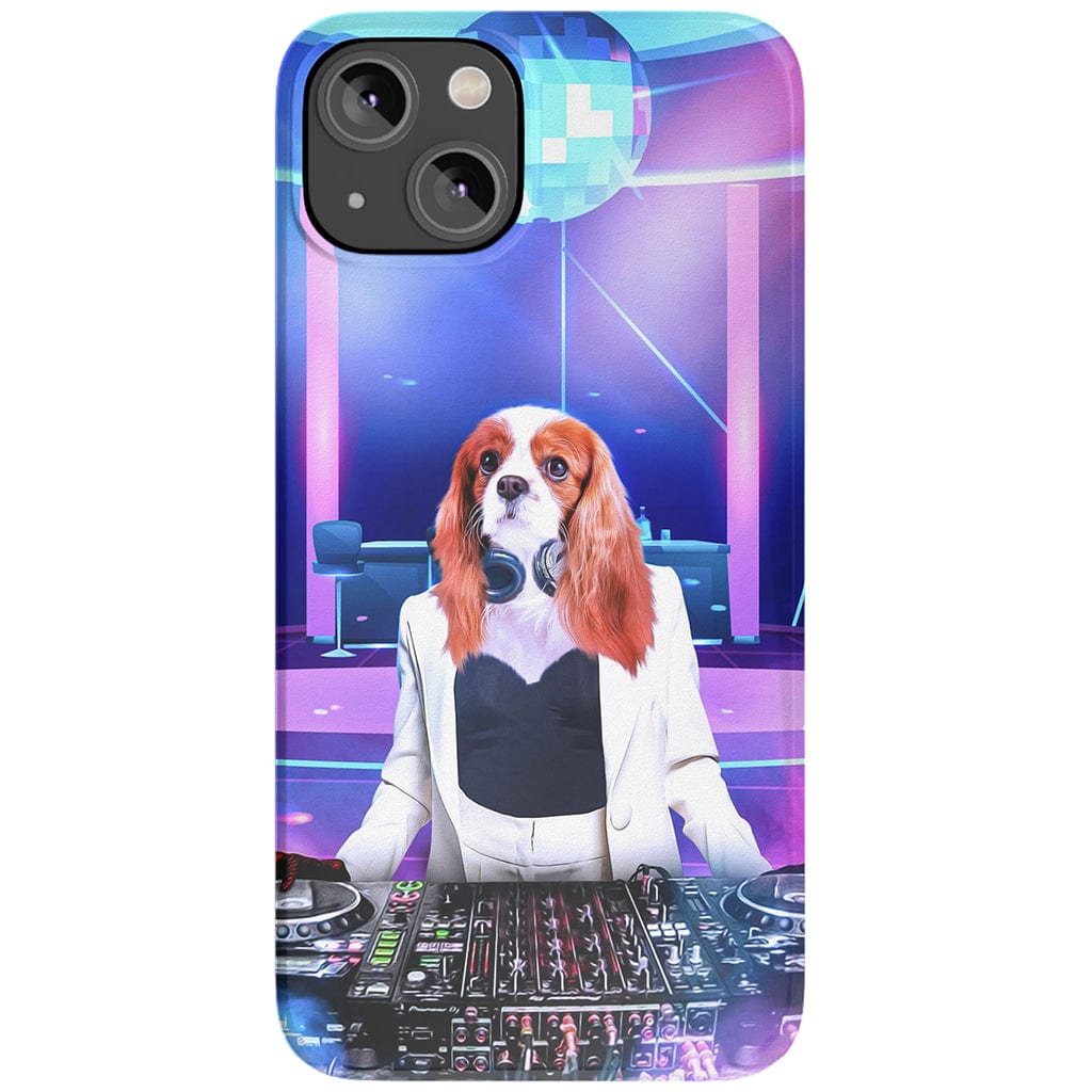 Funda para móvil personalizada &#39;La DJ femenina&#39;