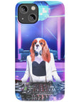 Funda para móvil personalizada 'La DJ femenina'