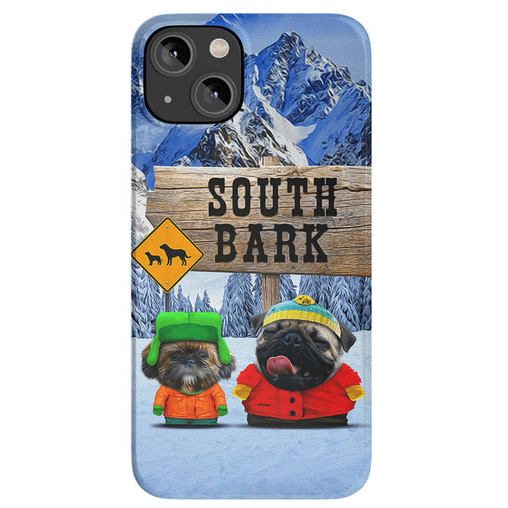 Funda personalizada para teléfono con 2 mascotas &#39;South Bark&#39;