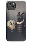 Funda personalizada para teléfono con 2 mascotas 'Duque y Duquesa'