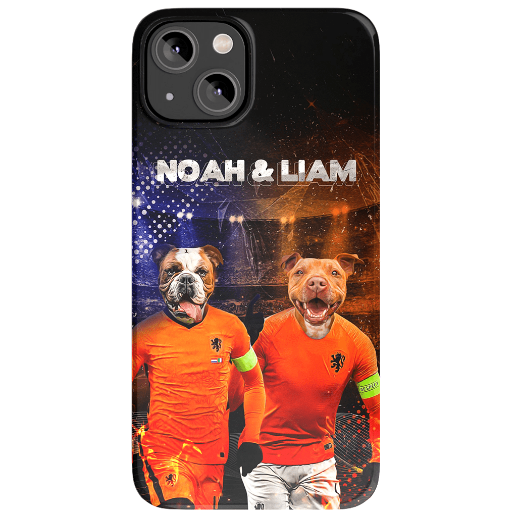 Funda personalizada para teléfono con 2 mascotas &#39;Holland Doggos&#39;