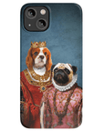 Funda personalizada para teléfono con 2 mascotas 'Reina y Archiduquesa'