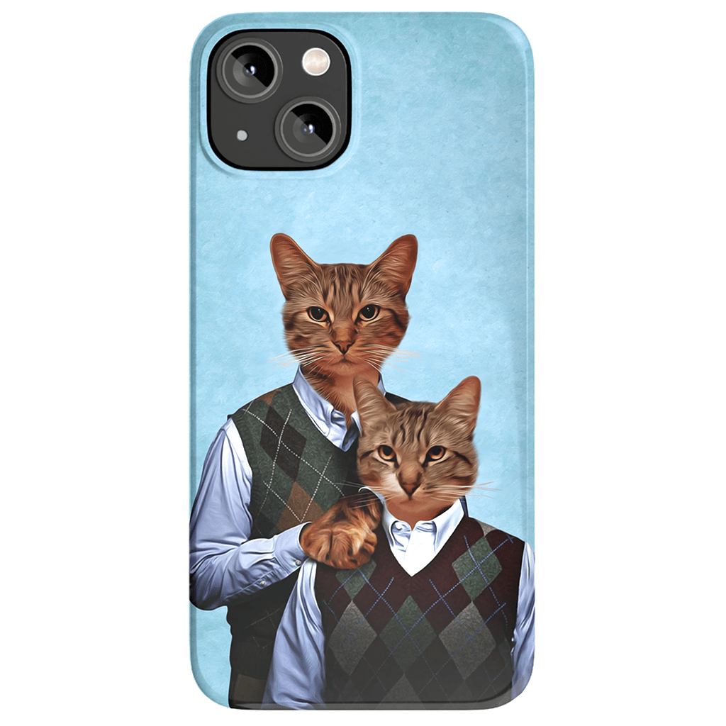 Funda personalizada para teléfono con 2 gatos &#39;Step Kitties&#39;