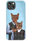 Funda personalizada para teléfono con 2 gatos 'Step Kitties'