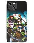 Funda personalizada para teléfono con 4 mascotas 'Teenage Mutant Ninja Doggos'