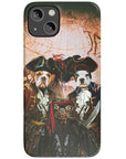 'Los Piratas' Funda personalizada para teléfono con 3 mascotas