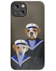 Funda personalizada para teléfono con 2 mascotas 'The Sailors'