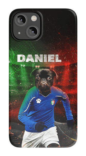 Funda para móvil personalizada &#39;Italia Doggos Soccer&#39;