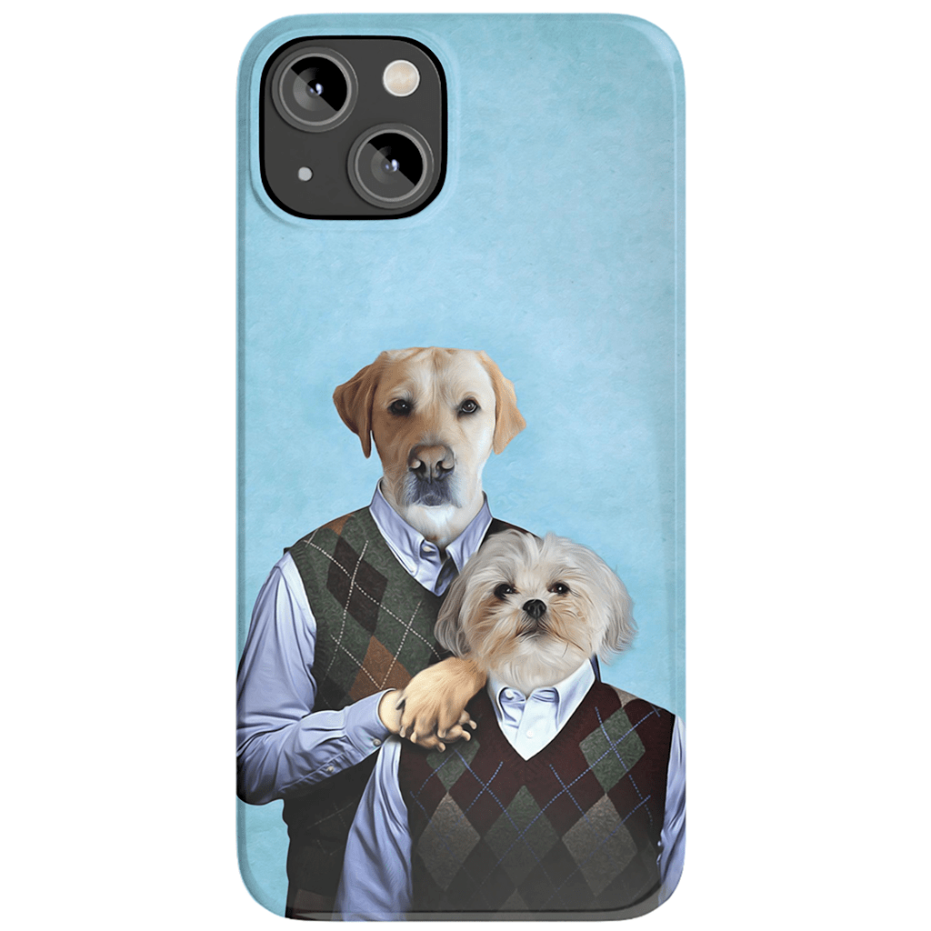 &#39;Step-Doggos&#39; Funda personalizada para teléfono con 2 perros