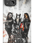 Funda personalizada para teléfono con 4 mascotas 'Kiss Doggos'