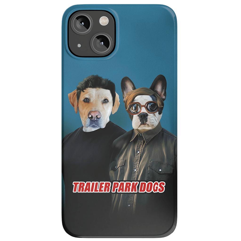 &#39;Trailer Park Dogs 1&#39; Funda personalizada para teléfono con 2 mascotas