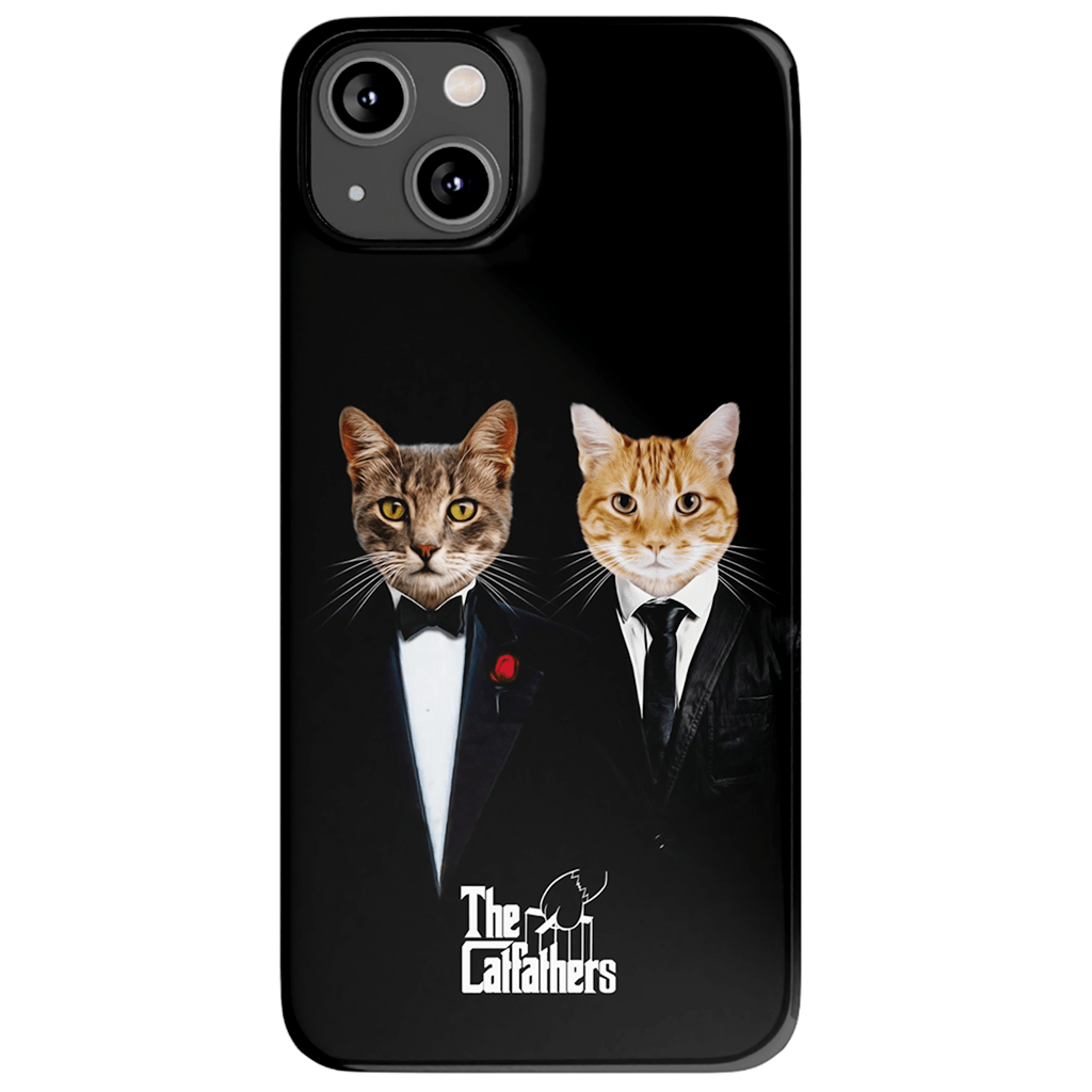 Funda personalizada para teléfono con 2 mascotas &#39;The Catfathers&#39;