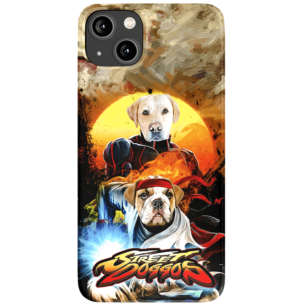 Funda personalizada para teléfono con 2 mascotas &#39;Street Doggos&#39;