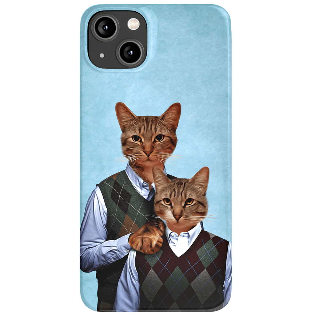 Funda personalizada para teléfono con 2 gatos &#39;Step Kitties&#39;