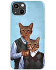 Funda personalizada para teléfono con 2 gatos 'Step Kitties'