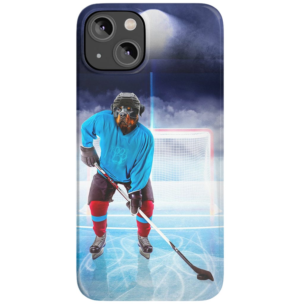 Funda para móvil personalizada &#39;El jugador de hockey&#39;