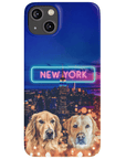 Funda personalizada para teléfono con 2 mascotas 'Doggos of New York'