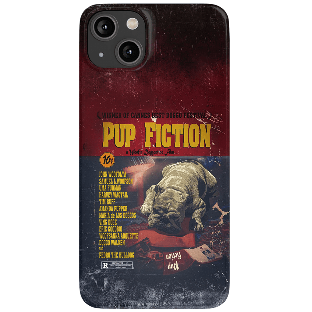 Funda para teléfono personalizada &#39;Pup Fiction&#39;