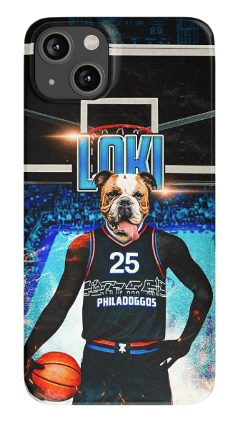 Funda para teléfono personalizada &#39;Philadoggos 76ers&#39;