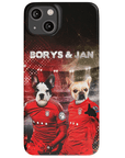 Funda personalizada para teléfono con 2 mascotas 'Poland Doggos'