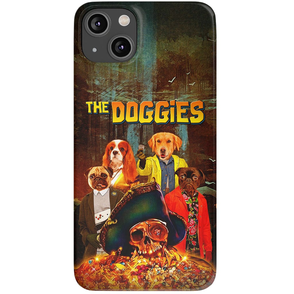 &#39;The Doggies&#39; Funda personalizada para teléfono con 4 mascotas