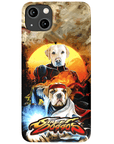 Funda personalizada para teléfono con 2 mascotas 'Street Doggos'