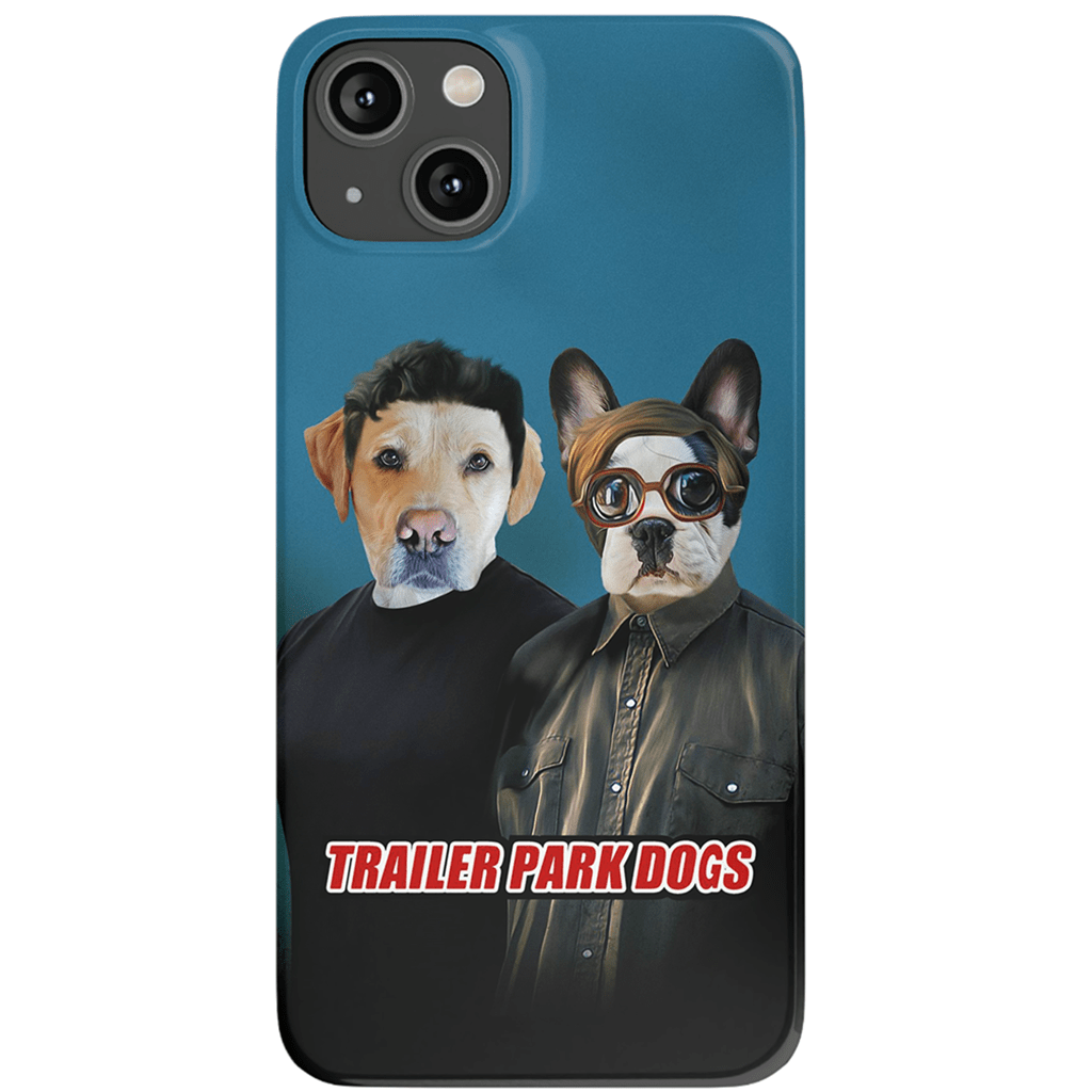 &#39;Trailer Park Dogs 1&#39; Funda personalizada para teléfono con 2 mascotas