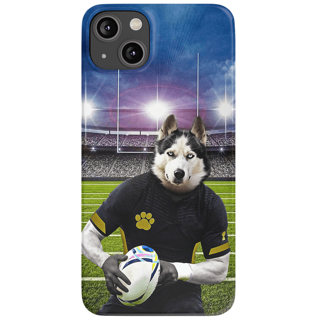 Funda para móvil personalizada &#39;El jugador de rugby&#39;