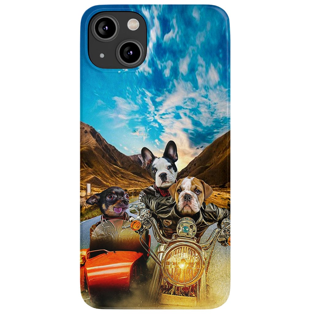 &#39;Harley Wooferson&#39; Funda personalizada para teléfono con 3 mascotas