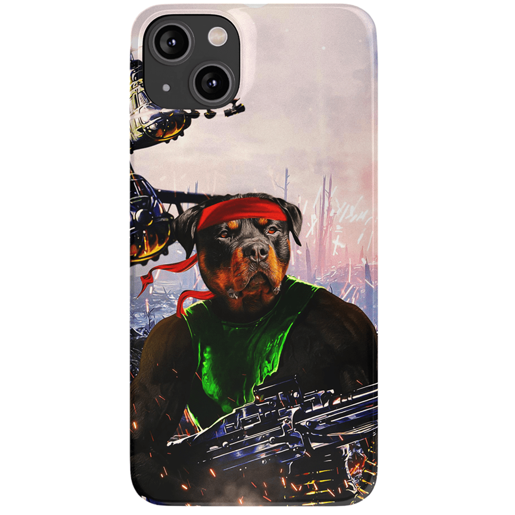 Funda para teléfono personalizada &#39;Rambo Doggo&#39;