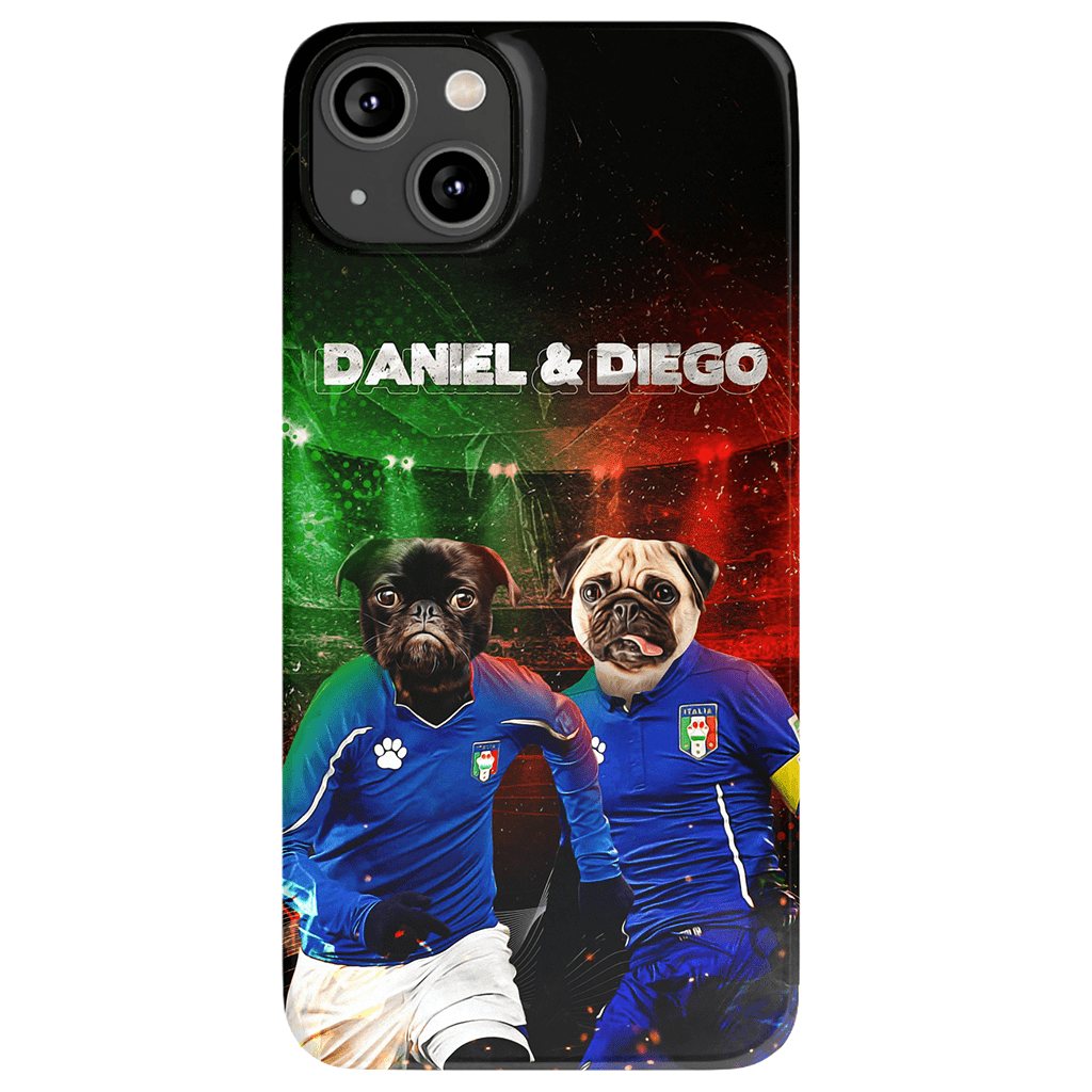 &#39;Italy Doggos&#39; Funda personalizada para teléfono con 2 mascotas