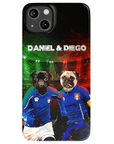 'Italy Doggos' Funda personalizada para teléfono con 2 mascotas