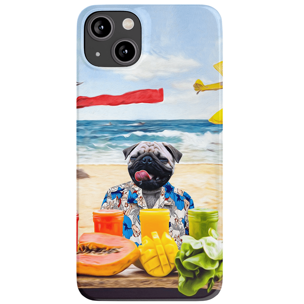 Funda para móvil personalizada &#39;El perro de la playa&#39;