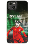 Funda para teléfono personalizada 'Wales Doggos Soccer'