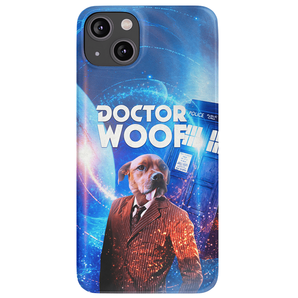 &#39;Dr. Funda de teléfono personalizada Woof (masculino)