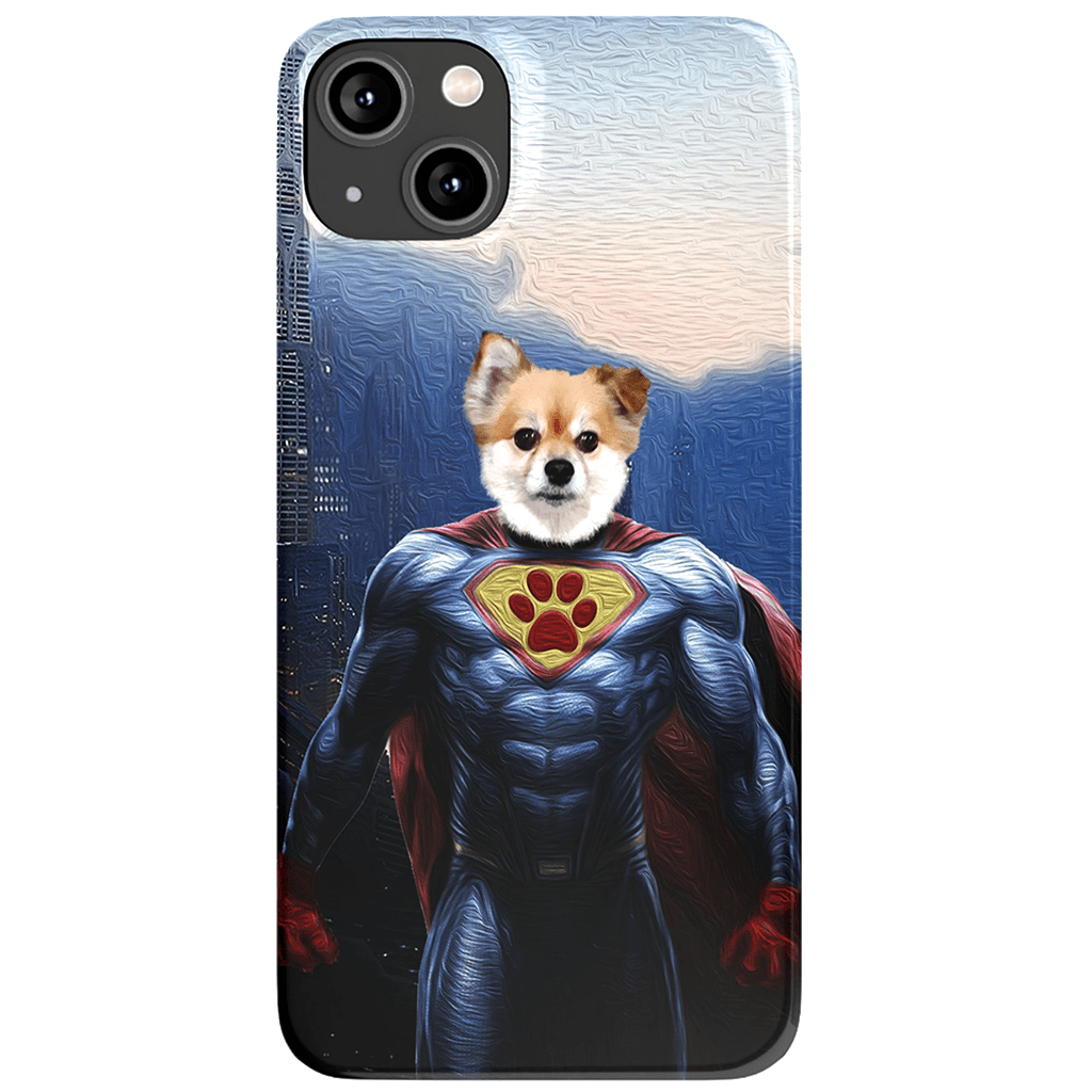 Funda personalizada para teléfono con mascota &#39;Super Dog&#39;