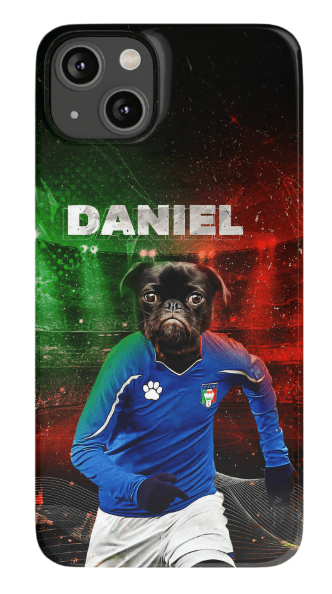 Funda para móvil personalizada &#39;Italia Doggos Soccer&#39;