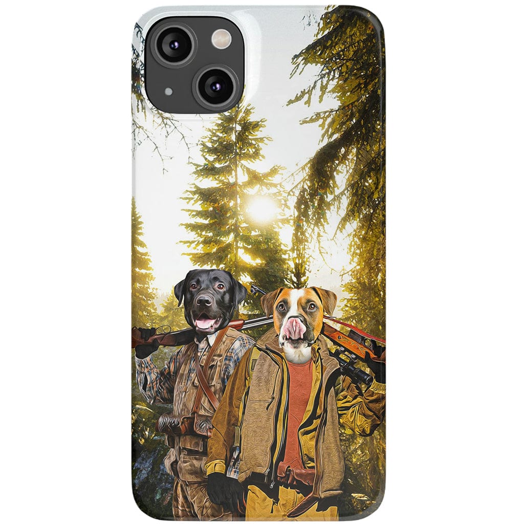 Funda personalizada para teléfono con 2 mascotas &#39;The Hunters&#39;