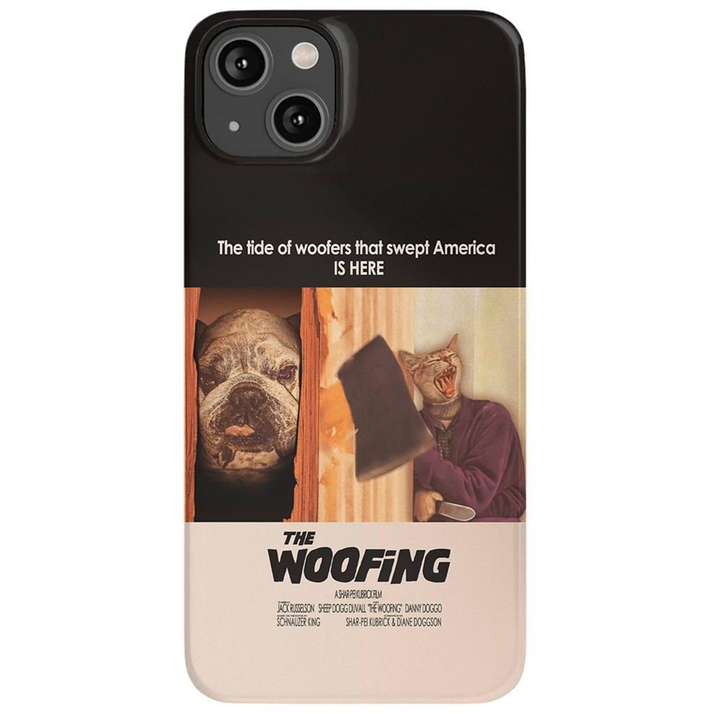 Funda personalizada para teléfono con 2 mascotas &#39;The Woofing&#39;