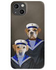 Funda personalizada para teléfono con 2 mascotas 'The Sailors'