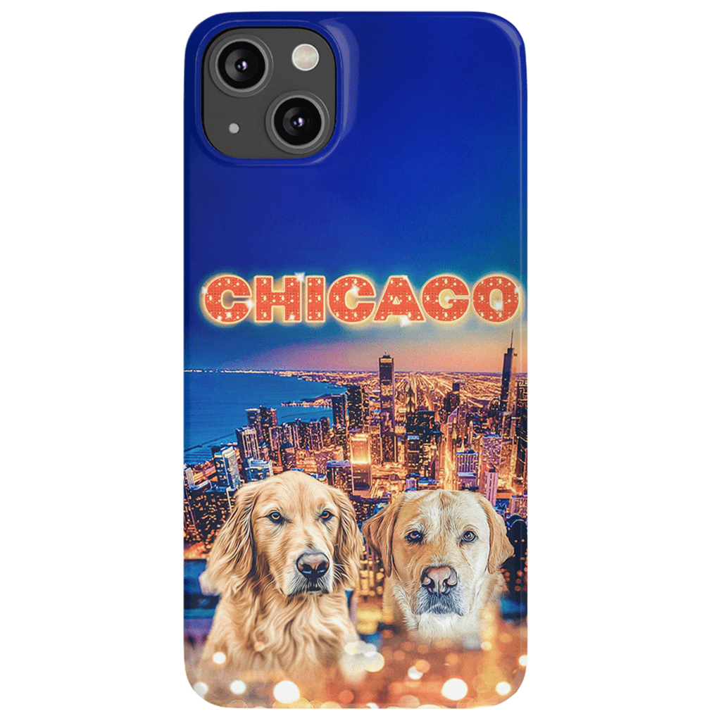 Funda personalizada para teléfono con 2 mascotas &#39;Doggos Of Chicago&#39;