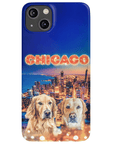 Funda personalizada para teléfono con 2 mascotas 'Doggos Of Chicago'