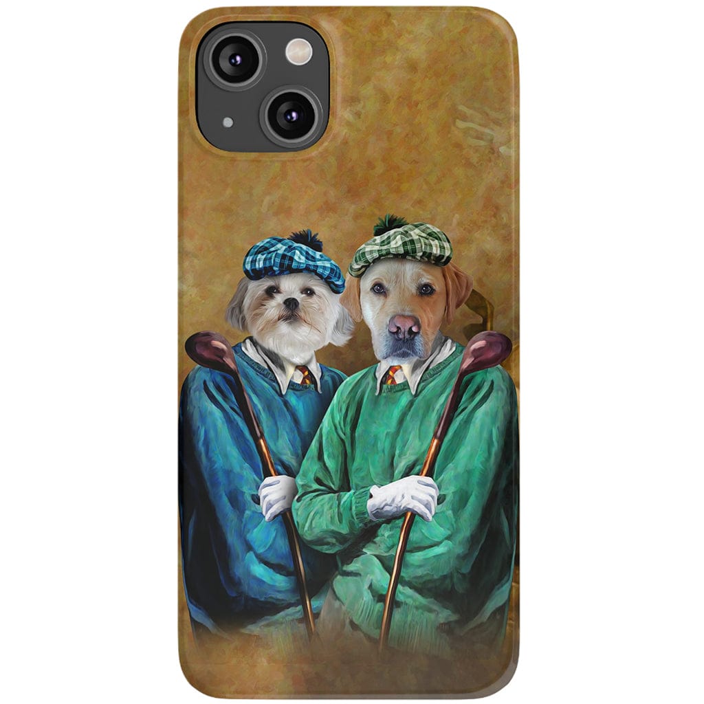 Funda personalizada para teléfono con 2 mascotas &#39;The Golfers&#39;