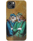 Funda personalizada para teléfono con 2 mascotas 'The Golfers'